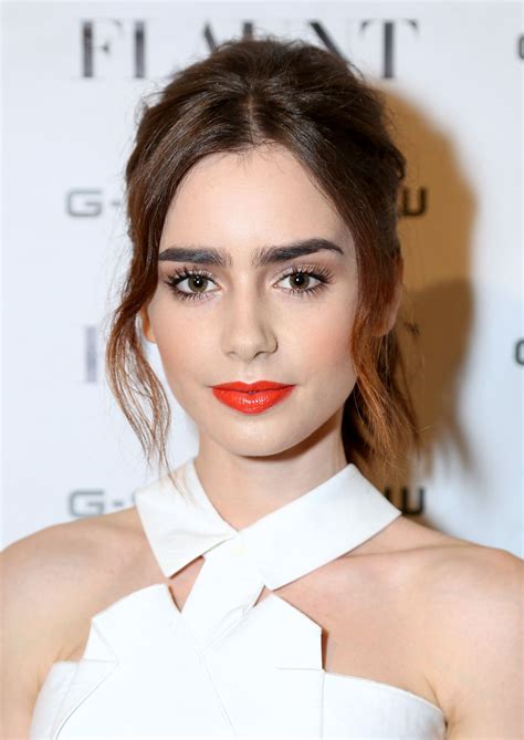 lily collins makeup